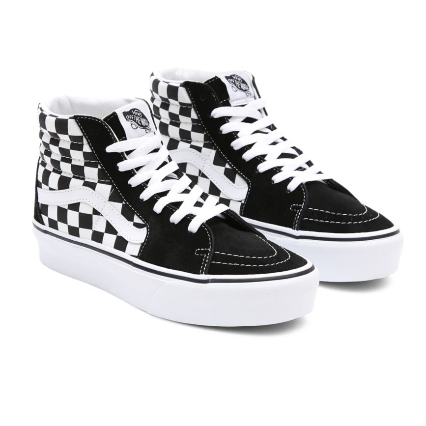 Vans Sk8-Hi Platform 2.0 Dam Svarta/Vita - Vans Platåskor Prisjakt (LQPET6890)